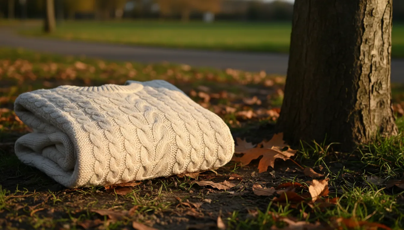 Prenda de ropa del dueño en el suelo para atraer al perro por el olfato